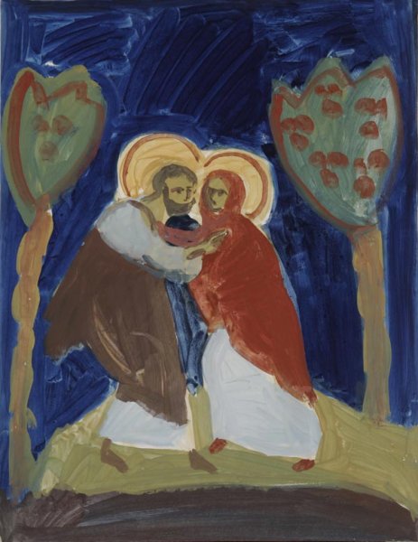 "Библейские темы в станковой живописи". Моисей раздвигающийморе