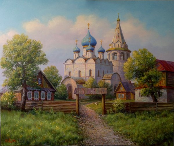 Художник Гала Астапова Суздаль картины