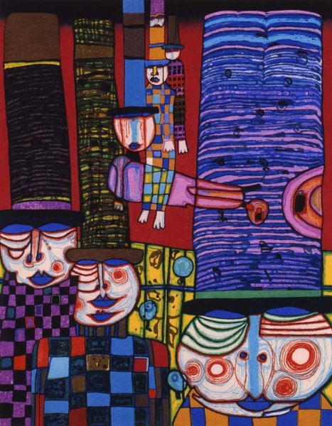 Фриденсрайх Хундертвассер картины