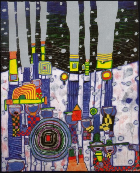 Фриденсрайх Хундертвассер живопись