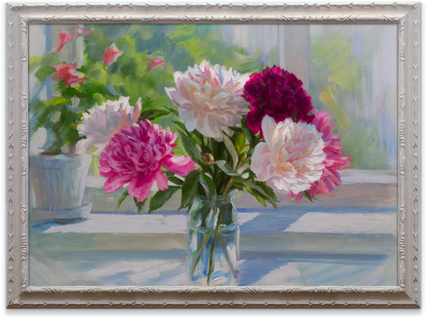 Художник Владимир Гусев пионы