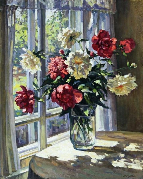 Елена Перминова живопись пионы