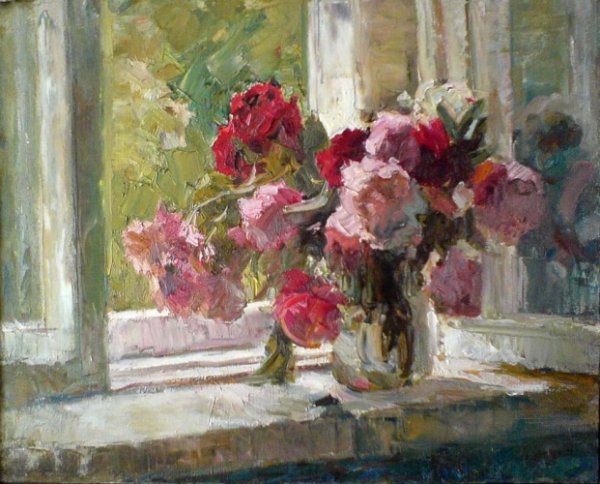 Художник Александр Кугель пионы