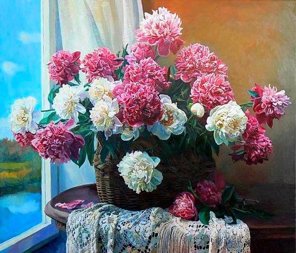 Збигнев Копаня розовые пионы