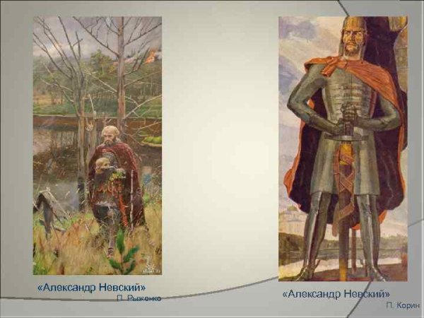 Корин Александр Невский образ