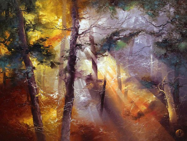 Петрас Лукосиус пейзажи леса