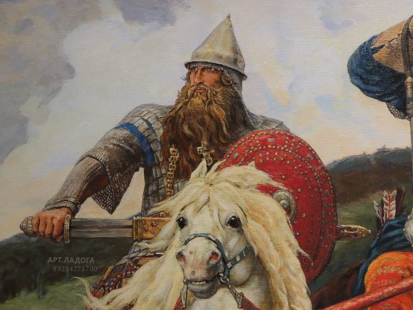 Битва Пересвета с Челубеем на Куликовом поле Авилов