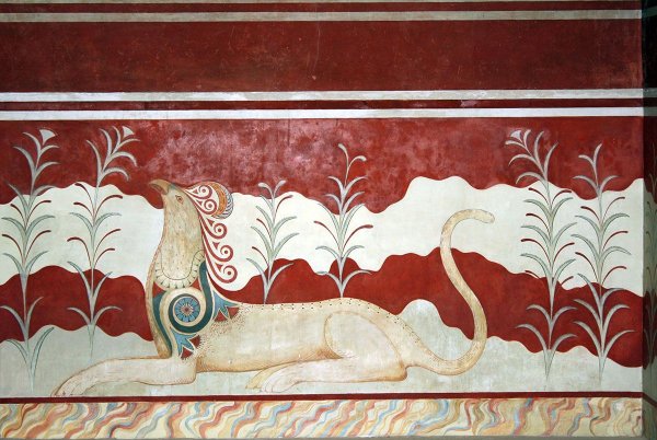 Кносский дворец фрески