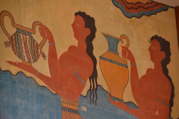 Фреска Кносского дворца бык