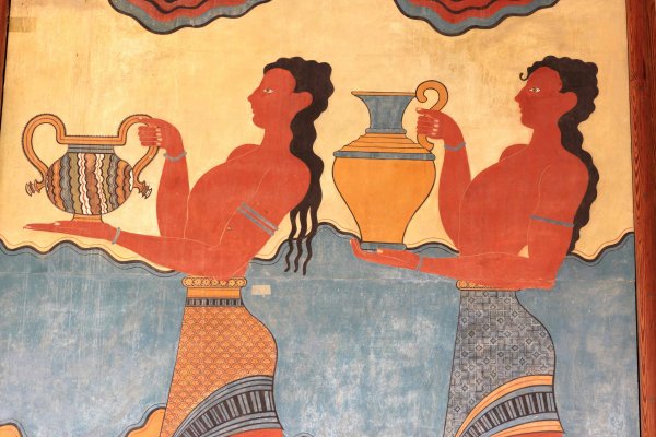 Дамы в голубом фреска Кносского дворца