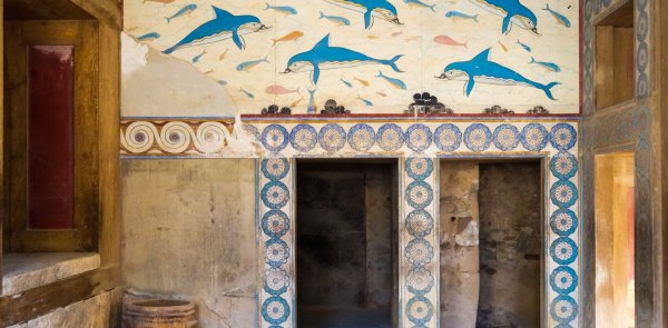 Фреска Кносского дворца бык