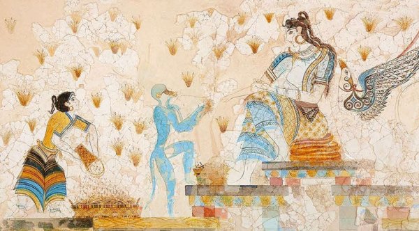 Кносский дворец на Крите фрески