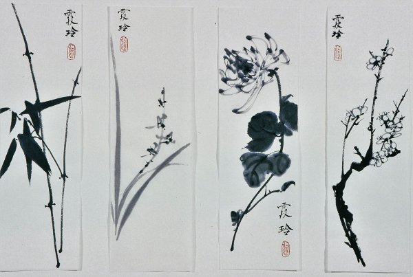 Четыре благородных растения Китая