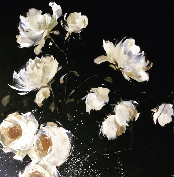 Картины на черном фоне маслом