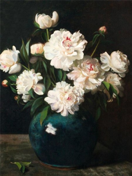 Хьюберт Белфис пионы хризантемы