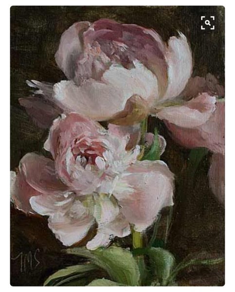 Денис перин пионы маслом