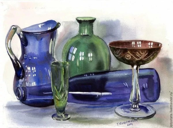 Рисование стеклянных предметов