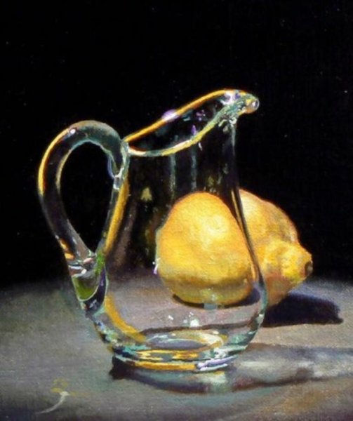 Натюрморт со стеклянным предметом