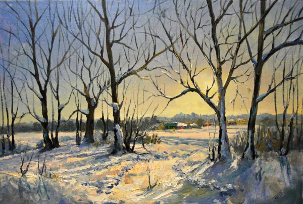 Дмитрий Ревякин зимний пейзаж