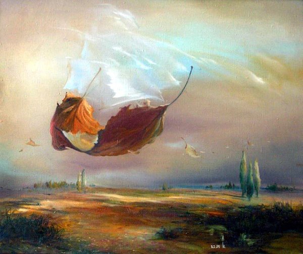 Художник Роман Величко картины осень