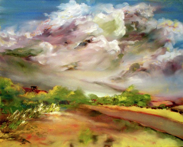 Пейзаж с ветром