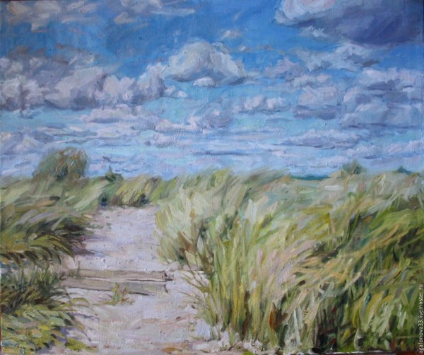 Клод Моне Импрессионизм картины ветер равнина