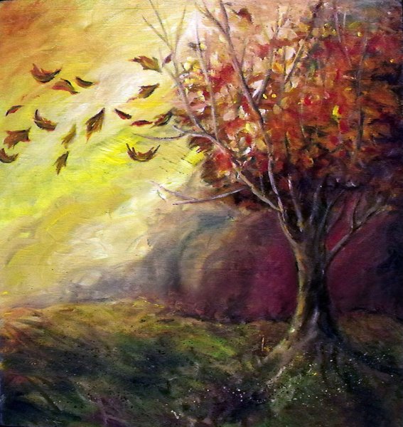 Листопад живопись