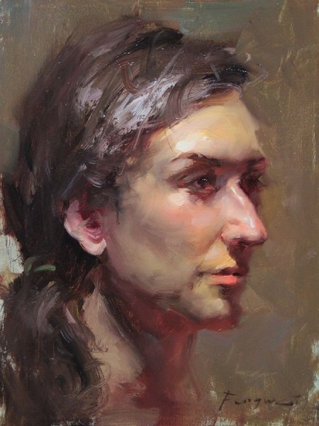 Живописный портрет маслом Академия художеств