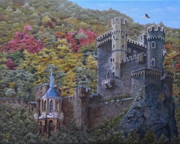 Замок Райнштайн картины художников