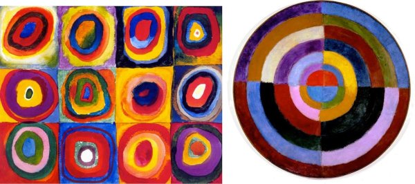 Василий Васильевич Кандинский "квадраты с концентрическими кругами".