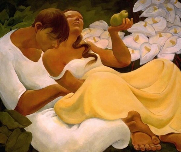 Сандра Бирман картины пара