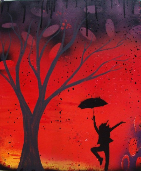 Силуэт краски