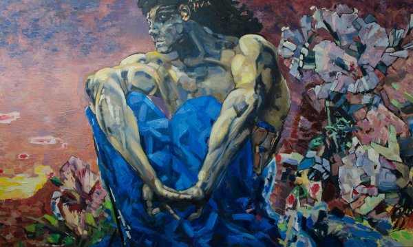 Врубель демон сидящий