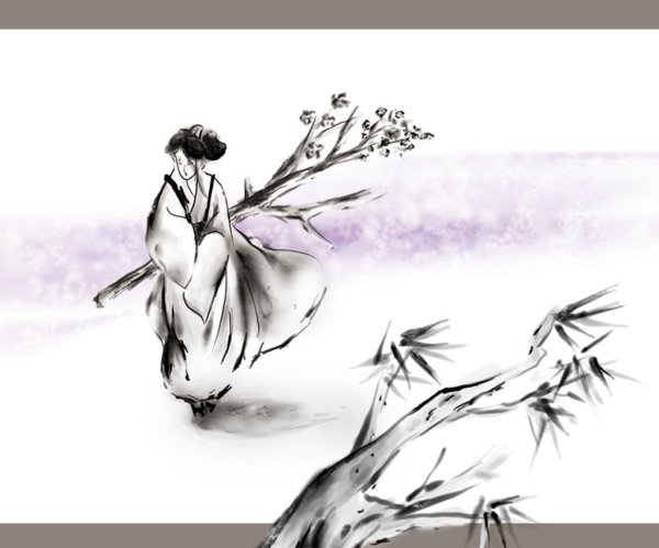 Суми-э японская живопись тушью