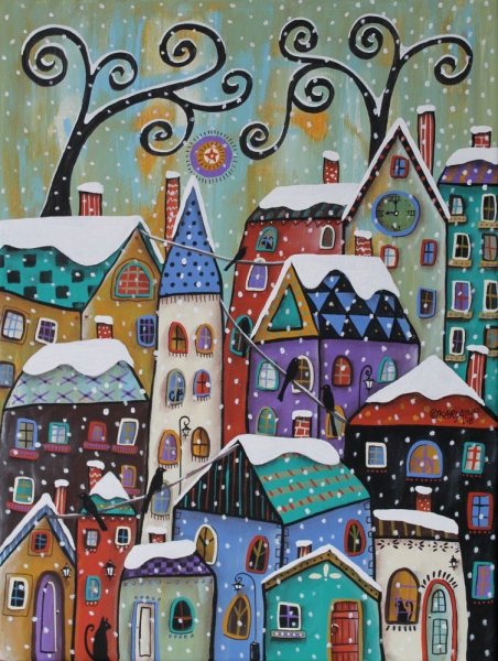 Художница Карла Жерар наивная живопись