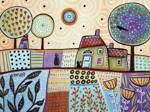 Домики американской художницы Карлы Жерар