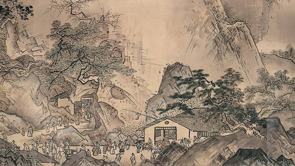 Сэссю Sansui Chokan, detail