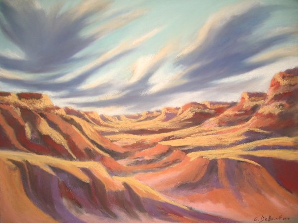 Пустыня пастелью