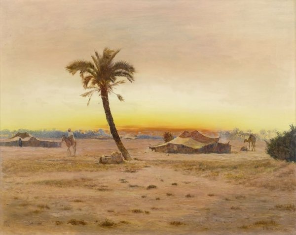 Иван Айвазовский. Караван в оазисе. Египет. 1871