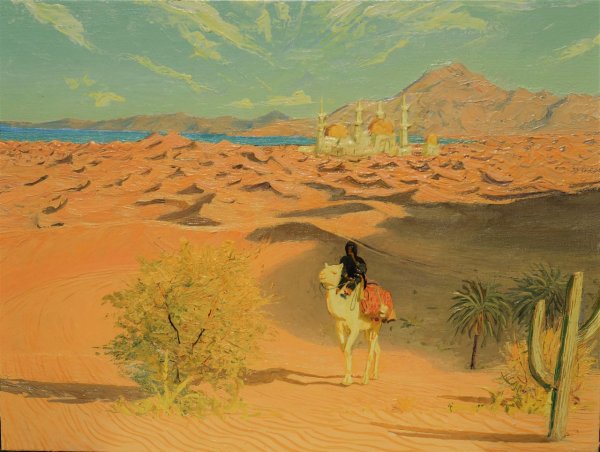 Живопись Путник в пустыне