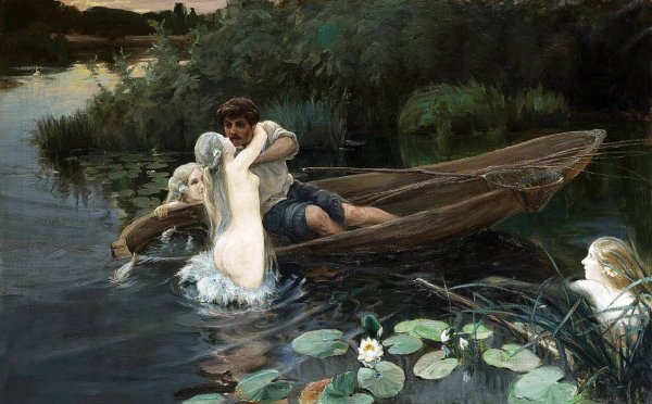 Иван Дженеев «водные глубины. Омут», 1907 год
