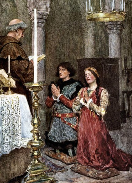 Ромео и Джульетта на балконе