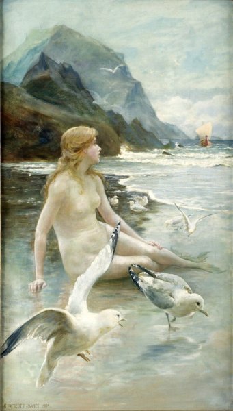 Английский художник Norman Prescott Davies (1862-1915)