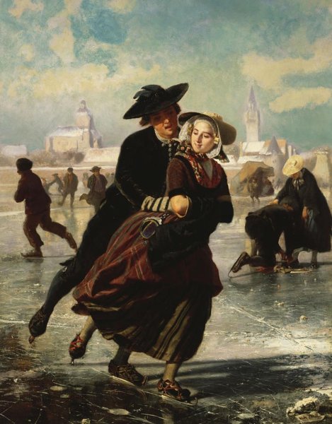 Картины на катке 19 век