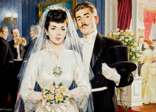 Жених и невеста портрет