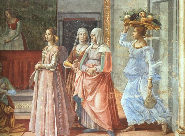 Гирландайо рождение Иоанна Крестителя