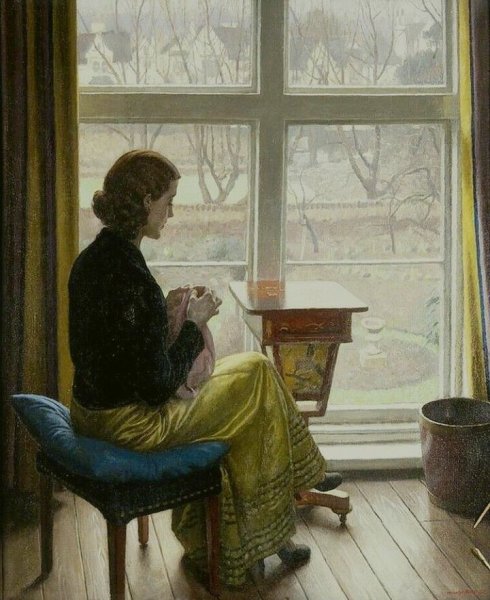 Фридрих женщина у окна