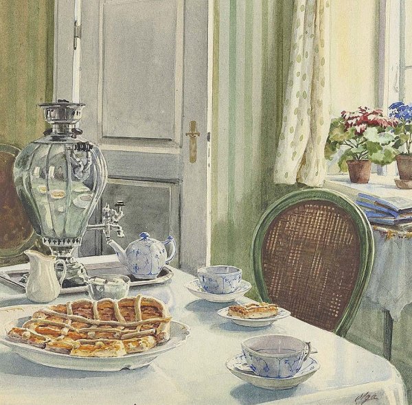 Акварели Великой княгини Ольги Александровны Романовой