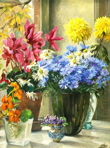 Великая княгиня Ольга Александровна акварели