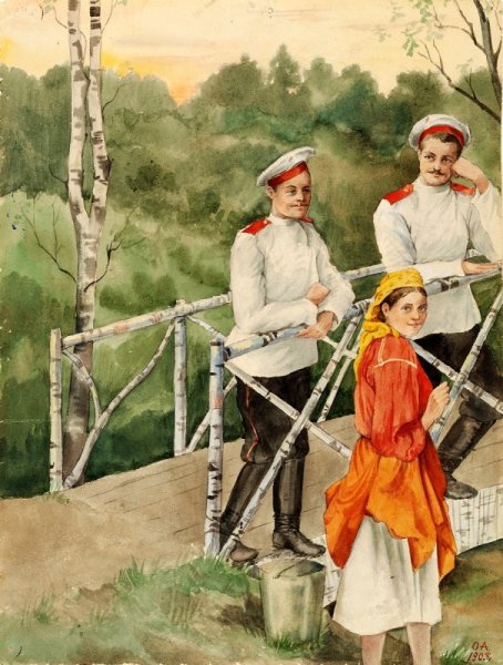 Великая княгиня Ольга Александровна Романова живопись